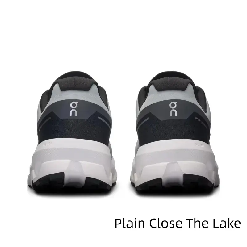Multi-Hollow Cushion Road Running Shoes | Grey Black Color Block Synthetic Upper | Segmented Shock-Absorbing Foam Midsole | Daily Jogging Urban Commute | Buffer Ground Impact to Relieve All-Day Foot Fatigue