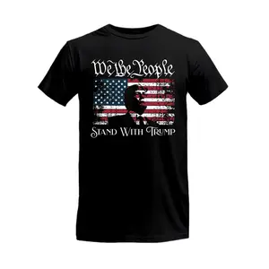 We The People Stand With Trumppp Tee, V0ting 2024 Shirt, Crew Neck Simple T-shirts