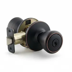 Salem Keyed Entry Door Knob, Oil Rubbed Bronze