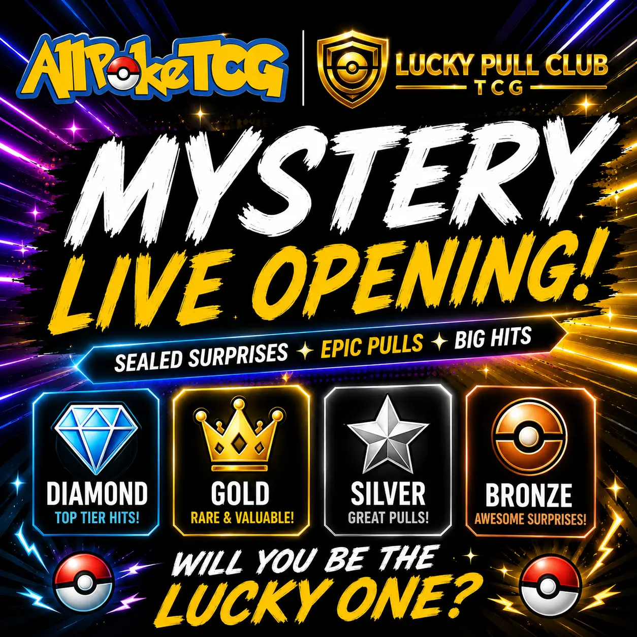 AllPokeTCG Mystery LIVE Sealed Product! (Opened LIVE)