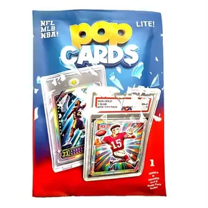 POP Cards Lite Bag (1) Encased Or Graded Card (1) Sealed NFL,NBA or MLB Hobby Pack