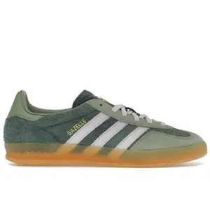 adidas Men's Gazelle Indoor Mineral Green Silver Dawn, from StockX