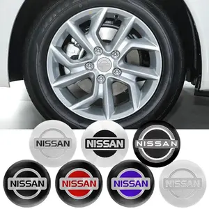 4PCS 56mm Car Wheel Center Hub Caps Tire Rim Covers Emblem Sticker Decal Car Decals For Nissan Nismo GTR Juke Versa Almera Xterra Qashqai