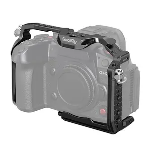 SmallRig Quick Release Cage for Panasonic LUMIX GH7 / GH6, Camera Cage with Patented HawkLock Style Cold Shoe/NATO Rail/Quick Release Plate for Arca, Full Access & Anti-Scratch Design - 4824