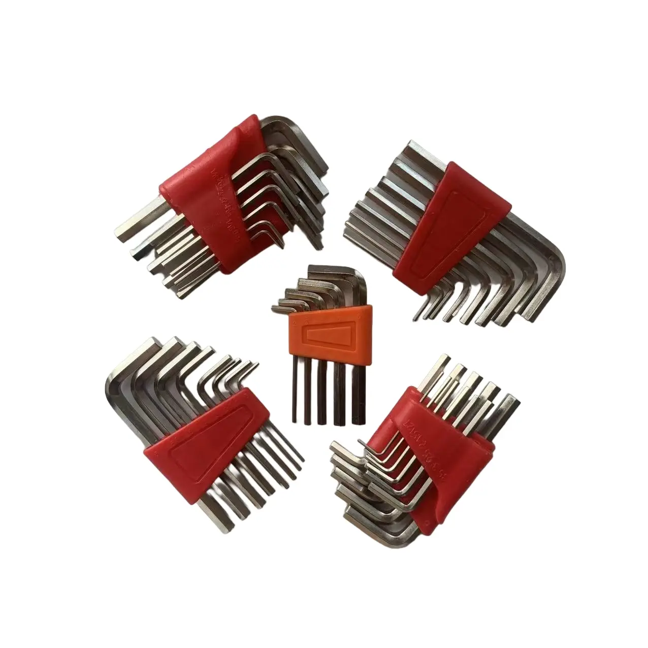 5/8/11Pcs Metric Imperial Hex Key Wrench Set Portable L-Shaped Allen Keys Pocket Size for Mechanic Auto Repair & Home DIY Right Angle Wrench Hex Wrenches