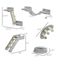 Gray 5-Piece Ladder Platform