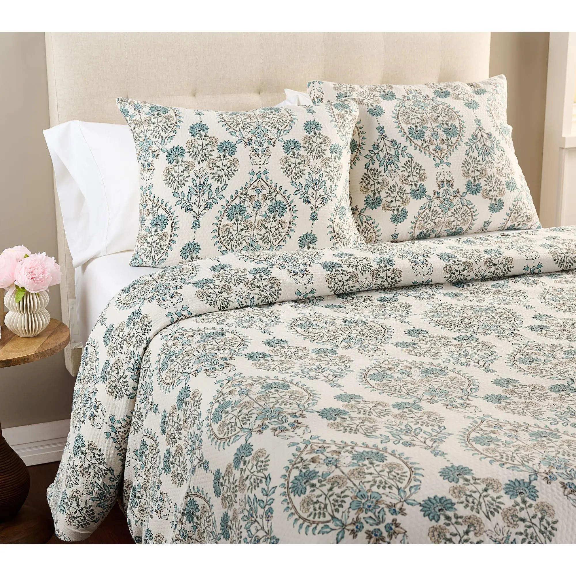 Home Reflections Medallion Comforter & Sham Set - King