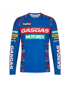 GASGAS Off-road Motorcycle T-shirt Hebo Motorex Pirelli Quick Drying Breathable MX Off-road Bicycle Top Suitable for Racing Enthusiasts