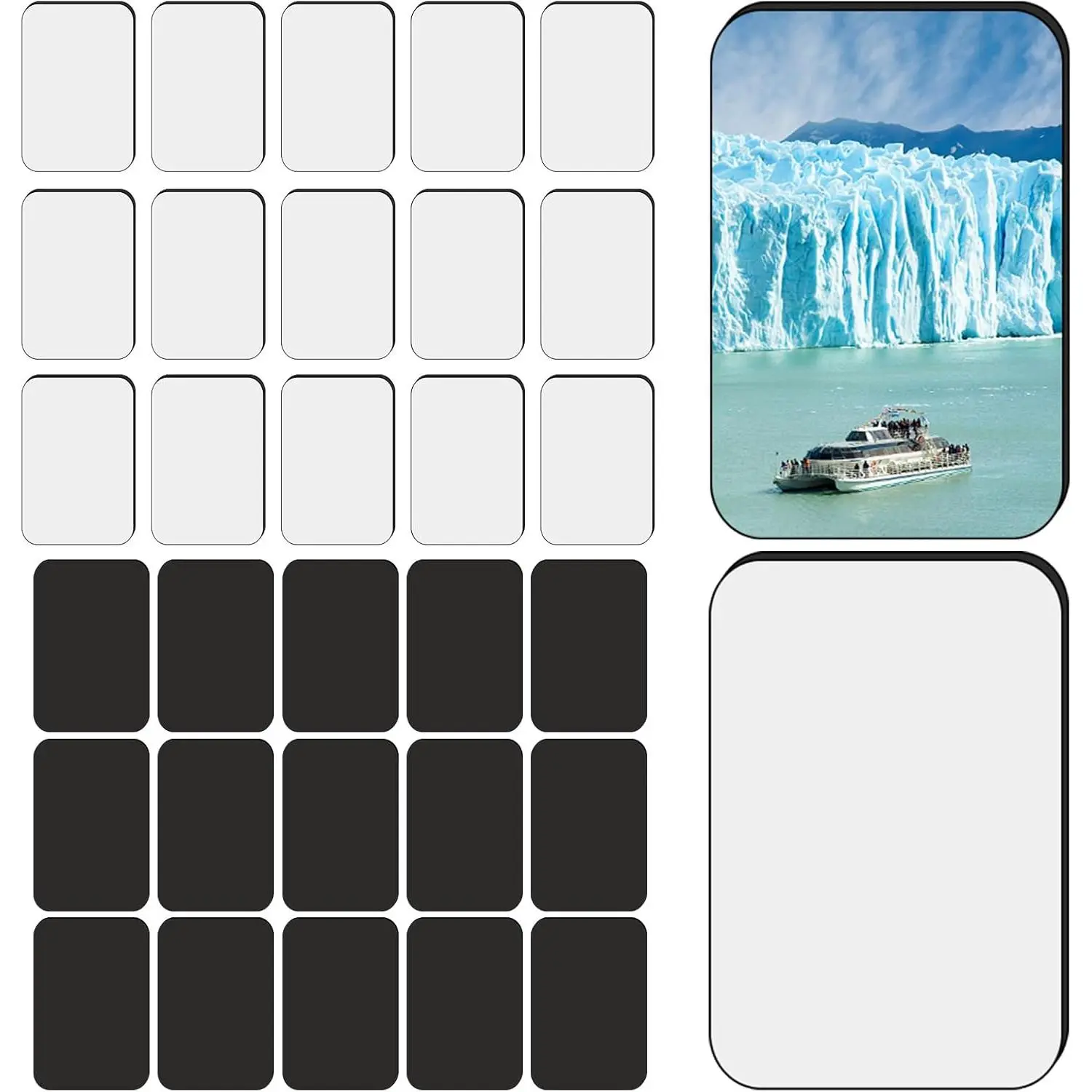 30 count Sublimation  Blanks Bulk 5.5x7.5 cm Rectangle, 15 count Sublimation Blanks Produnts and 15 count Soft  Personalized Sublimation Refrigerator Fridge  Blank Set for DIY Craft