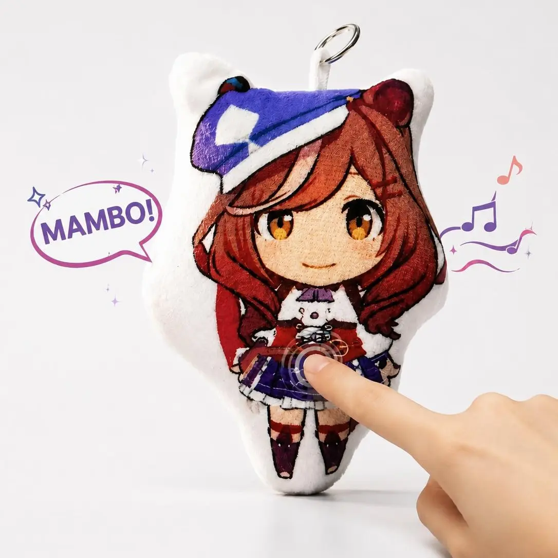 [LARK PINE] MAMBO HACHIMI Hanging Plush Toy - 5 Sound Effects, Viral anime sound plush,Replaceable Battery, Soft Plush Material, Charming Character Design, Whimsy Stuffed Animal for Decor Supplies character,design, Fan Shop Gaming Accessory) summervibes s