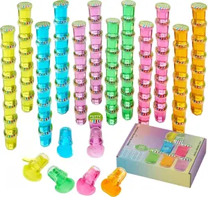 Mini Putty with Glitter - 96 Pack Neon Color Sludge - Educational Fidget Toy - Stress Relief, Party Favors