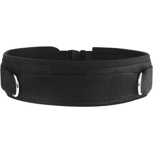 Neoprene Padded Waist Belt with Rings – Gym Pulley Strap for Cable Machines, Fitness, Speed, Agility & Resistance Training