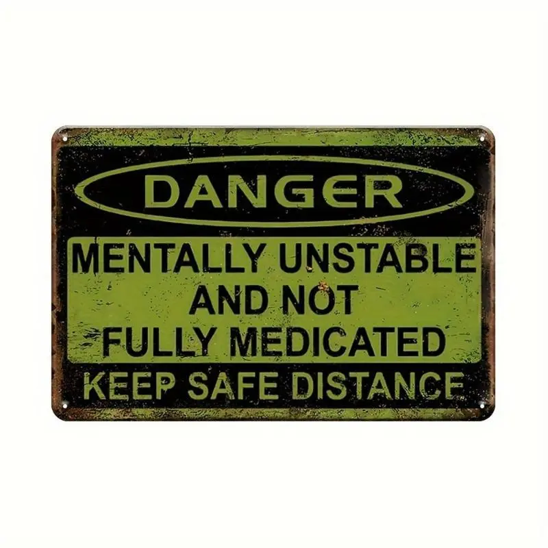 Retro letter patterned metal plaque, interesting quotes, waterproof and durable logo, home living room and bedroom mural decoration, home decoration products, decorative plaques, home office decoration