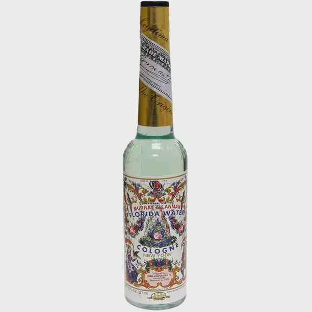 Murray & Lanman Florida Water 7.5 fl oz Original Unisex Cologne - Classic Aromatic Fragrances, Lemon-Lavender, Sweet Orange, Cinnamon Warmth, Citrus Notes, Spiritual Wash, Floor Washes, Ancestor Offerings, Historical Continuity Bottled Fragrance