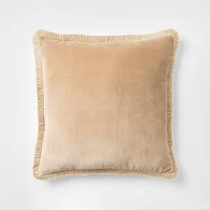 Velvet Throw Pillow with Fringe Trim - Threshold designed with Studio McGee