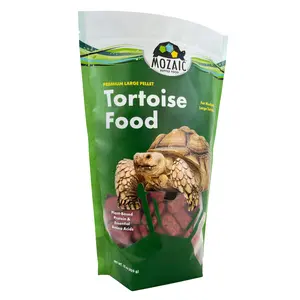 Mozaic Tortoise Food - 15 oz Bag - Premium Large Pellets for Sulcata, Russian, Red-Footed, Hermann's, & Desert Tortoises - Complete Formulated Diet with Essential Amino Acids & Nutrients