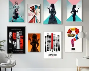 A SIMPLE FAVOR Movie Poster| Canvas Poster| Unframed Poster| Art Poster Gifts for her/his| Artistic Gifts| Set of 8 Posters