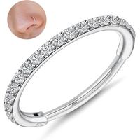 Silver - Clear CZ - 20G 6mm