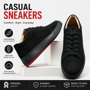 Men’s Suede Low-Top Casual Sneakers 2026 Trendy Streetwear Shoes