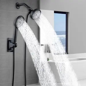 High-Pressure Shower Set, Handheld Spray & Fixed Nozzle, Wall-Mounted Bathroom Accessories, High Pressure Showerhead, Complete Installation Kit, Home Use, Adjustable Handheld Showers