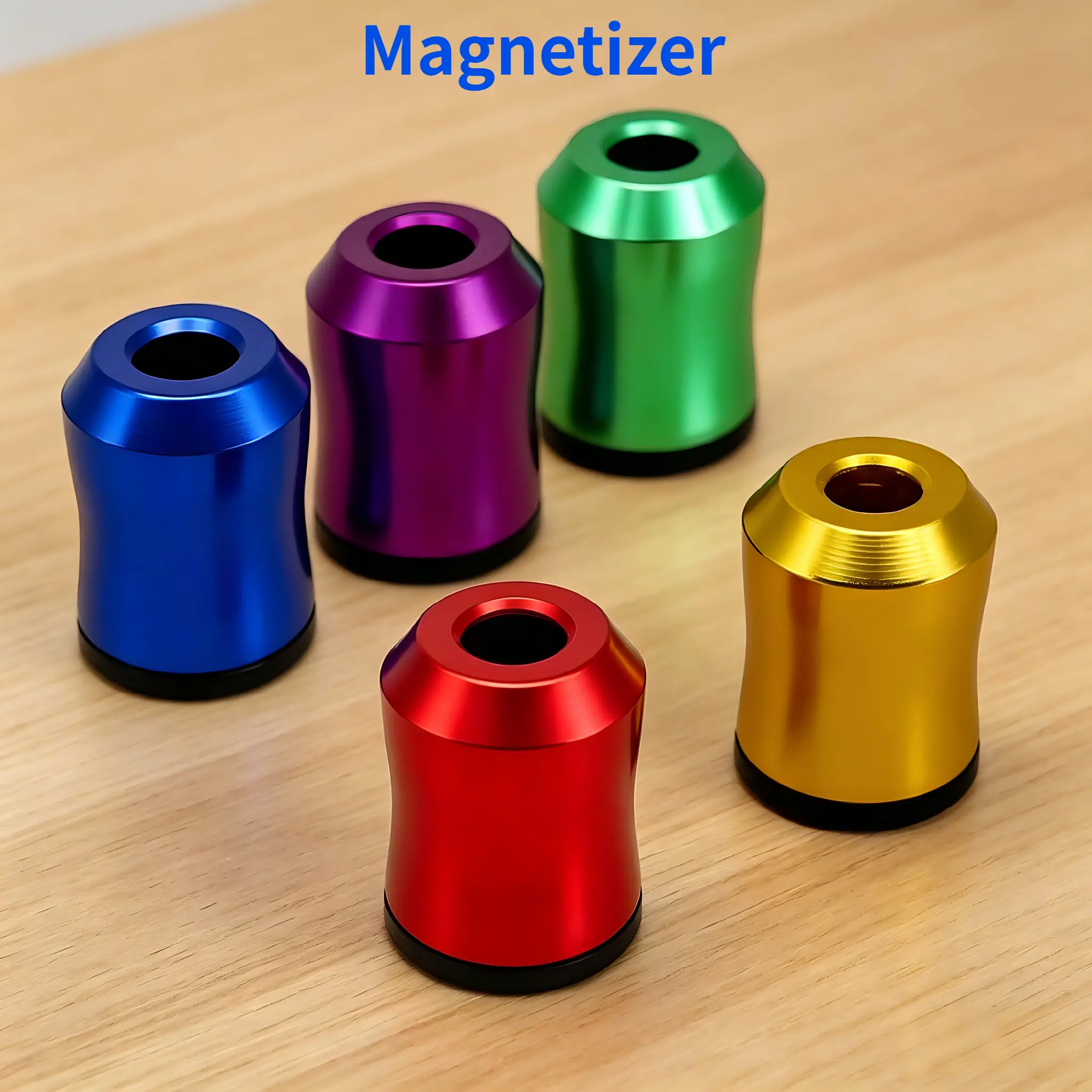 5 Pcs Magnetic Magnet Rings - Strong Hold, 6.35mm Hex Shanks, High Hardness Aluminum Alloy, Compact User-Friendly Tool for Screwdrivers, Electric Drills, Home Repairs