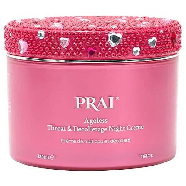 PRAI Beauty 11oz Ageless Throat & Decolletage Night Creme - Pink Heart