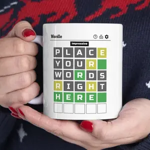 Custom Wordle Mug  Large Personalized Coffee Mug