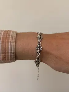 Vintage Gothic Cross Bracelet, Stainless Steel Material, Unisex Street Style, Casual Daily Wear, All Seasons Accessory, Stainless Steel Bracelets, Gothic Cross Design