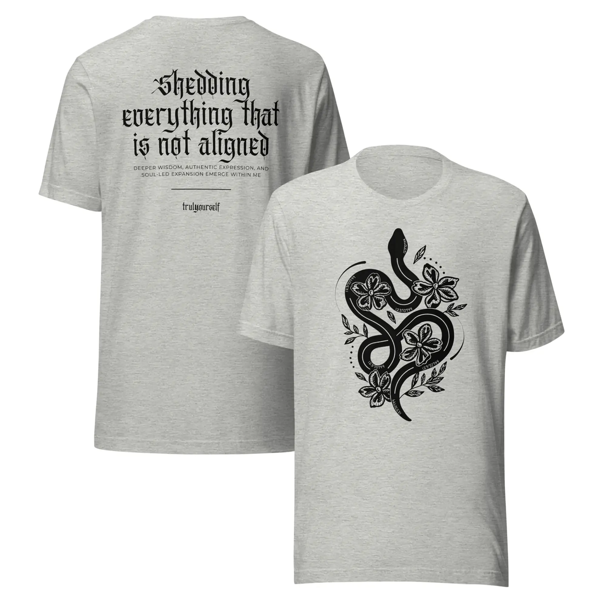 Shedding Everything That Is Not Aligned, Manifestation & Spiritual Growth - Unisex Short-Sleeve T-Shirt