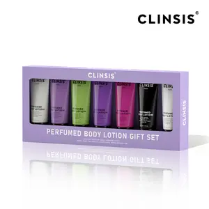 CLINSIS French Style Perfumed Body Lotion Gift Set - 7x30ml Hydrating & Moisturizing Lotion for Radiant Skin Care - Long Lasting  Scent  24h