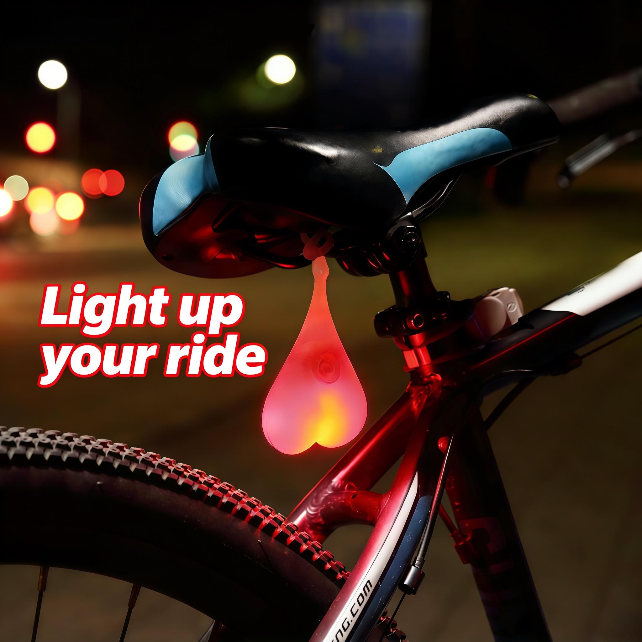 LED Bike Taillight Super Bright Waterproof Bicycle Rear Light 3 Modes Safety Warning Light Night Riding Essential Reflector MTB Road Bike Accessories for Men Women Kids Portable Easy Install Cycling Seat Back Safety Lamp