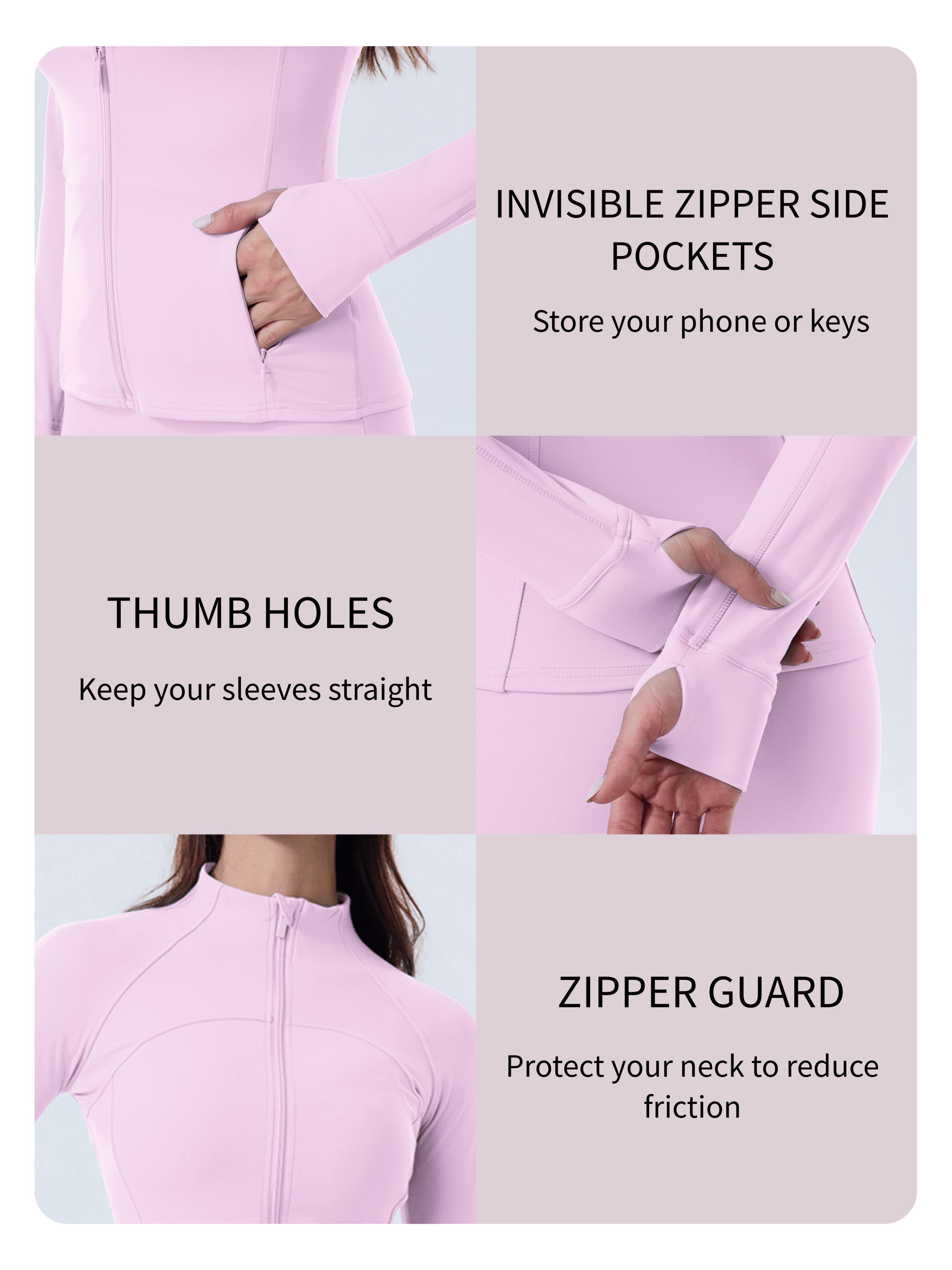 Coral Canton Women’s Solid Zip-Up BBL Sport Jacket