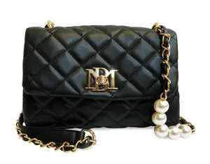 Badgley Mischka Quilted Messenger Bag
