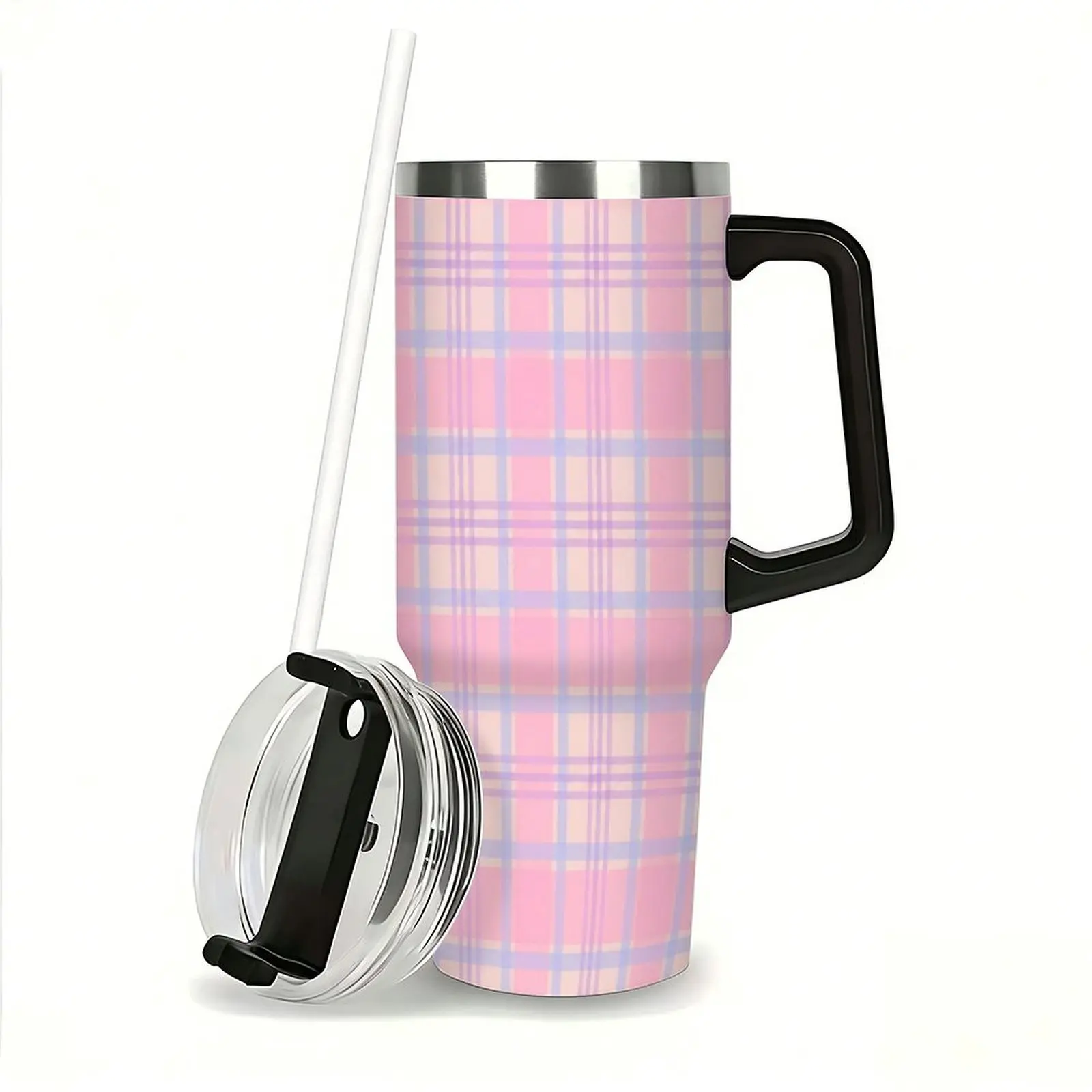 HydroJug Traveler | Leak-Proof Insulated Tumbler with Flip Straw & Cup Holder Fit Flasks Lid Drinkware