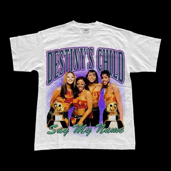 Destiny's Child Music T-Shirt, Vintage 90s Graphic Tee, Retro R&B Fan Shirt, Unisex Heavy Cotton Tee