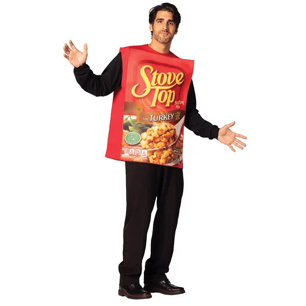 Kraft Stove Top Turkey Stuffing Costume for Adults