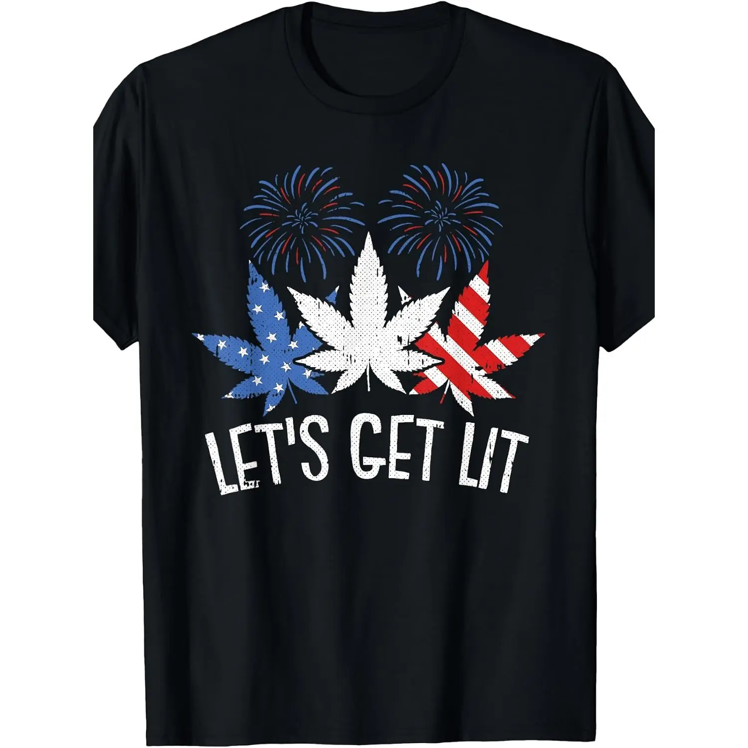 Unisex Graphic T-Shirt, 100% Cotton Casual Streetwear with Star-Spangled Astronaut Print, Short-Sleeve Round Neck Top for 4th of July, Menswear, Oversized, Shortsleeve, Apparel, Classic, Fabric, Tshirt, 4Th Of July Independence Day, Digital Print, Printed