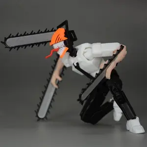 3D Printed Chainsaw Man Anime Multi-Jointed Shapeshift Character Toys Action Figures Mannequin Model Soldiers Ornaments Gifts