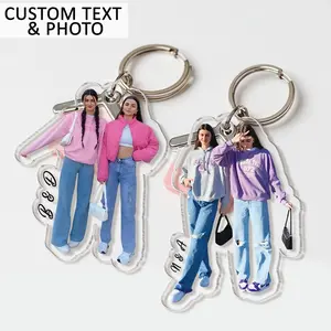 [NEW] Personalized Best Friends Photo Keychain, Custom Photo Gift for Besties & Soul Sisters , Couples, groups