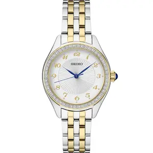 SUR392 Seiko Crystals Quartz White Dial Ladies Watch