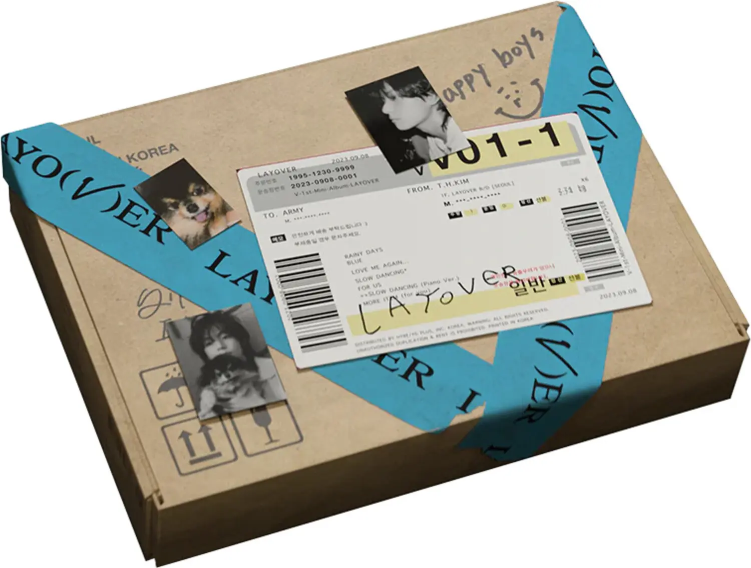 V (BTS) - V 'Layover' 2  [COMPACT DISC - CD] Postcard, Photo Book, Photos, Poster