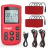 3-in-1 TENS & EMS Muscle Stimulator Massager, USB Rechargeable (10H Battery Life), 40-Level Adjustable, 22 Modes, Dual Channel Personal Care Gadget for Arms, Abdomen, Back Pain Relief & Muscle Strengthening