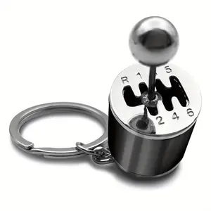 Men's Creative Car Gear Shift Keychain, Stylish Keychain, Unique Design Auto Accessory, Durable Plastic Material, Perfect Gift for Car Enthusiasts