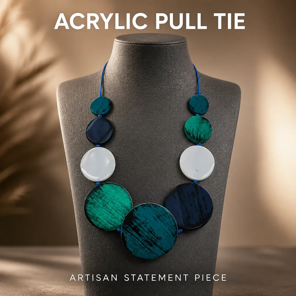 Acrylic Pull Tie Acrylic Necklace