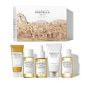 SKIN1004 Madagascar Centella Travel Kit - Moisturizing Gentle Skincare Kit for Deep Cleansing, Foam, Soothing Cream