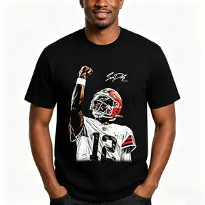 【Football Shirt】【Viral TikTok Shirt】Football Celebration Character Graphic T-Shirt “Celly” Style Print Unisex Cotton Casual Short Sleeve Crewneck Shirt For Football Fans & Streetwear Lovers & Trend Seekers Camiseta Verano