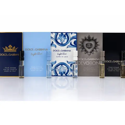 Dolce & Gabbana 5 Pieces Sample Pack For Men (1.5 ml / 0.05 oz Each)