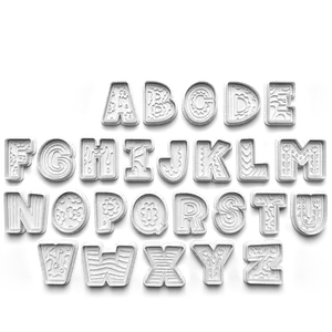 sweet cut co LETTER CAKE POP PRV 1oz Cake pop dough press can we used as cutter and stamp as well