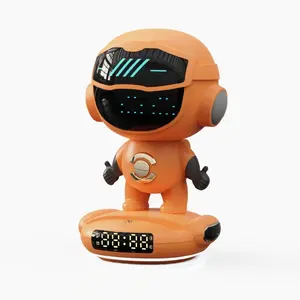 M80 Multifunctional Bluetooth Speaker with Voice Activation Ambient Light Alarm Clock Night Light Card Insert Audio for Smartphone