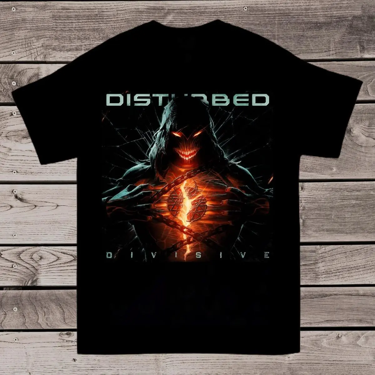 Vintage Disturbed Music Tee, Heavy Metal Fan Shirt, Casual Streetwear
